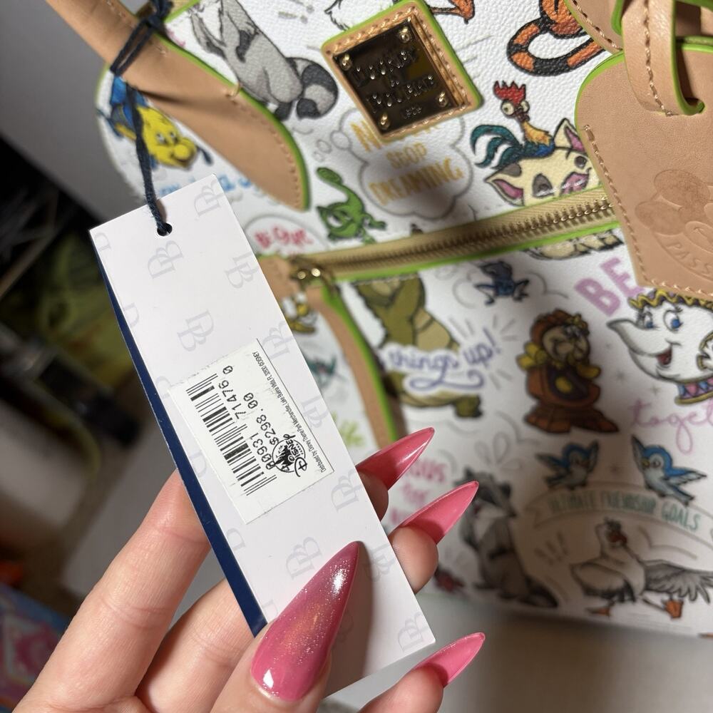 New Disney Dooney & Bourke Sidekicks Passholder Satchel Bag - Picture 2 of 9